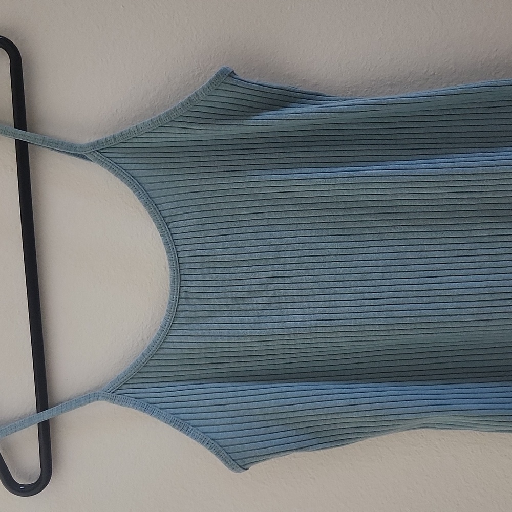 Wild Fable Ribbed Blue Dress - Picture 2 of 6